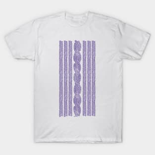 Cable Stripe Violet T-Shirt